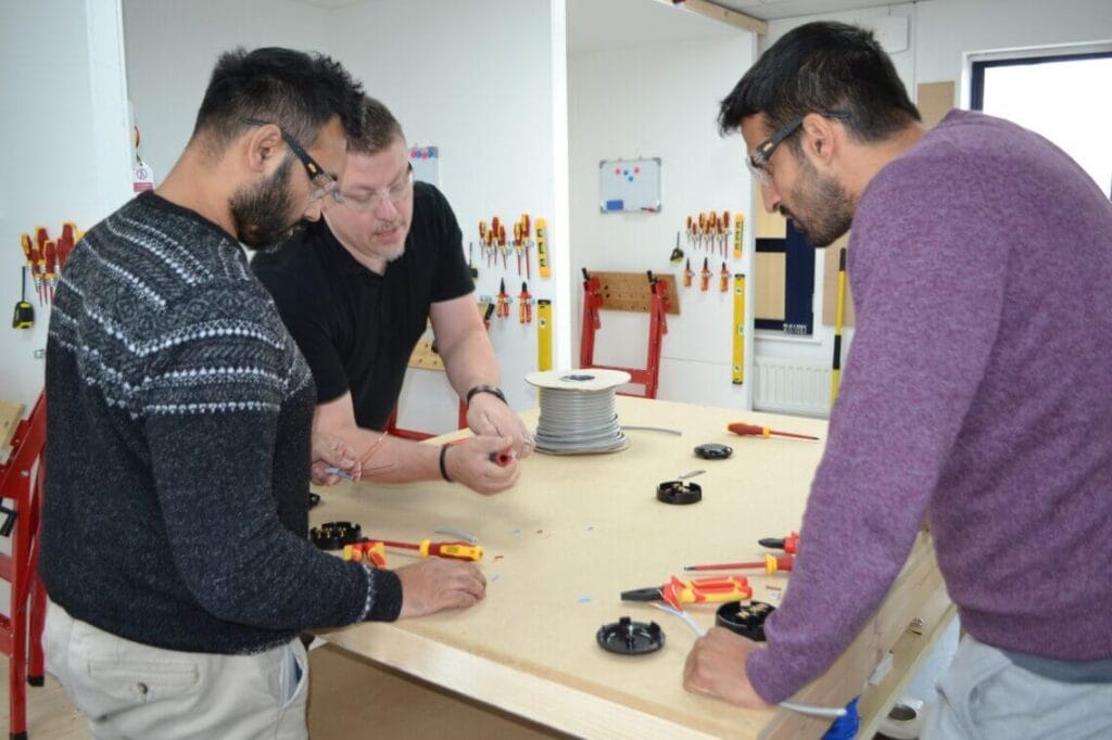 Learners are Studying level 2 Electrician Course