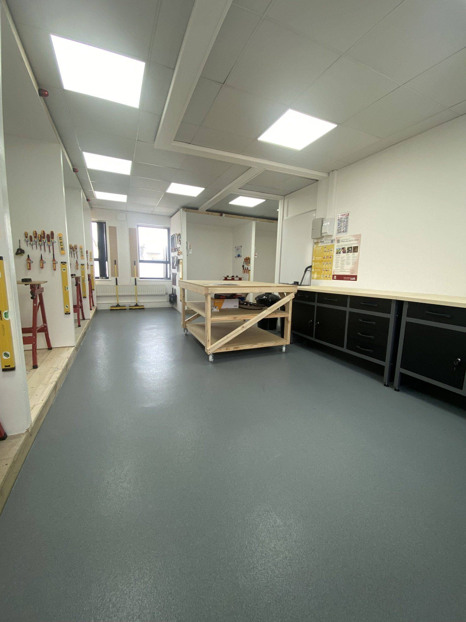 Modern classroom setup